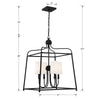 Libby Langdon For Crystorama Sylvan Shade 2244 4-Light Chandelier