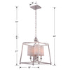 Libby Langdon For Crystorama Sylvan Shade 2245 4-Light Chandelier