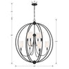 Libby Langdon For Crystorama Sylvan Shade 2246 8-Light Chandelier