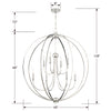 Libby Langdon For Crystorama Sylvan 2246 8-Light Chandelier