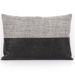 Four Hands Leather and Linen Throw Pillow