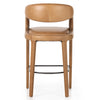 Four Hands Hawkins Leather Bar Stool