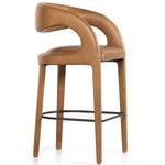 Four Hands Hawkins Leather Bar Stool