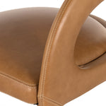 Four Hands Hawkins Leather Bar Stool