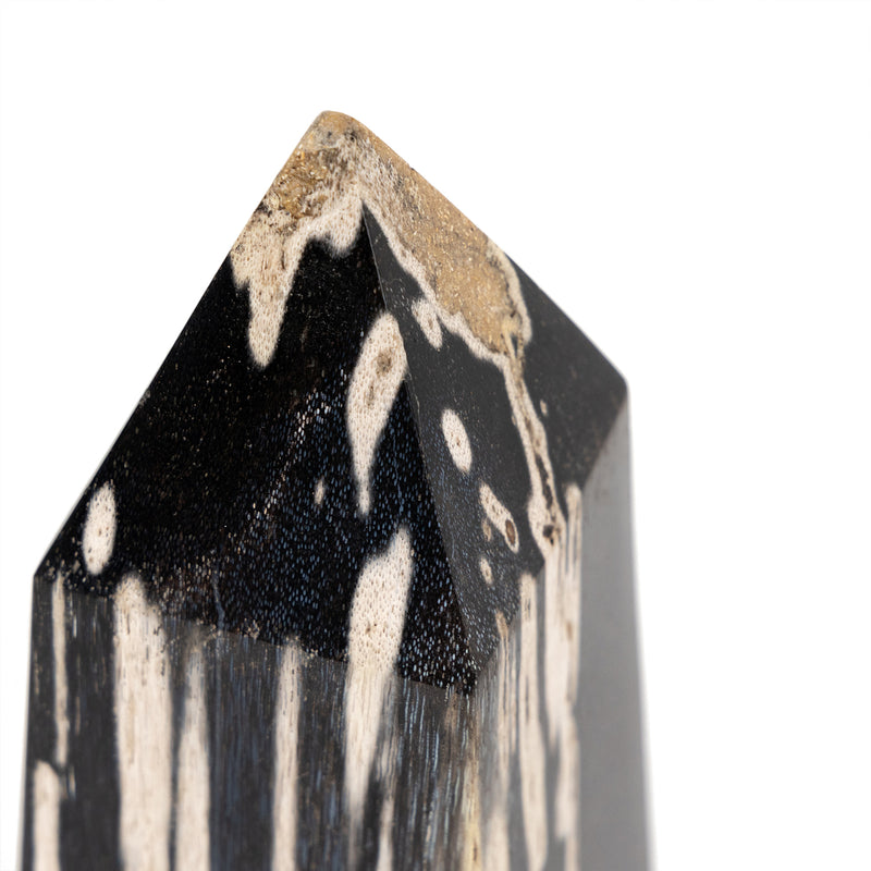 Four Hands Petrified Wood Obelisk - Final Sale