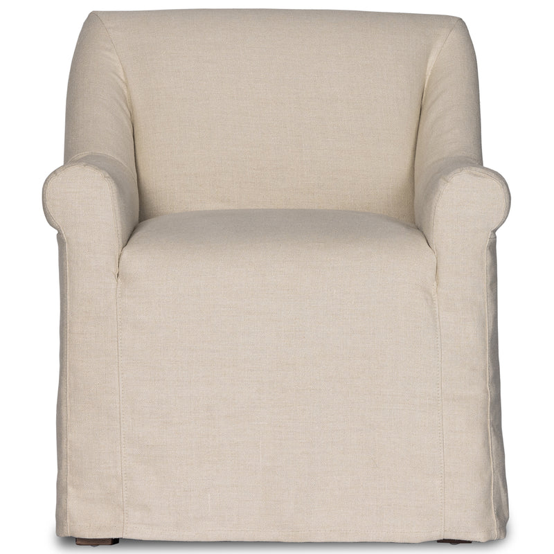 Four Hands Bridges Slipcover Dining Armchair