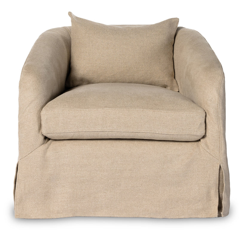 Four Hands Topanga Slipcover Swivel Chair - Final Sale