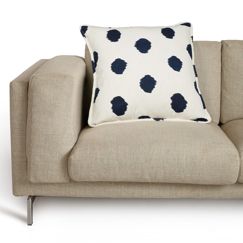 Faded Dot Ink Throw Pillow