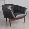 Global Views Mimi Black Leather Chair