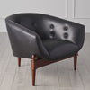 Global Views Mimi Black Leather Chair