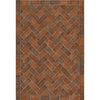 Herringbone - Trip to Market Square Vinyl Floorcloth