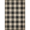 Gingham Canvas Black Vinyl Floorcloth