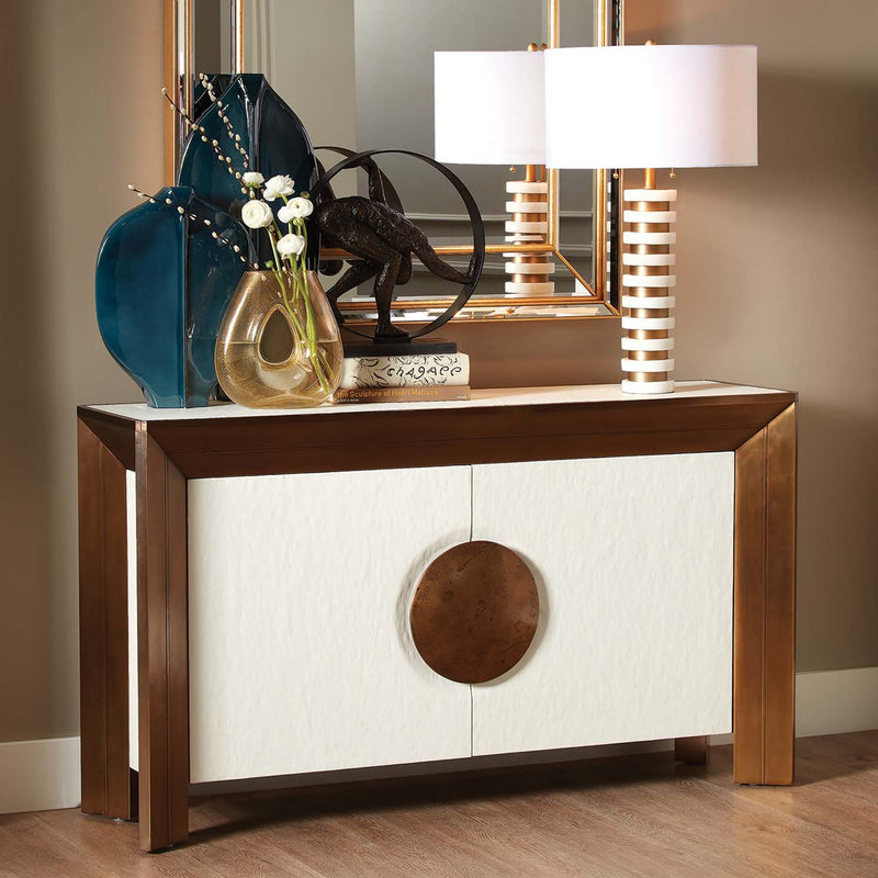 Global Views Framed Console Cabinet