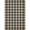 Gingham Canvas Black Vinyl Floorcloth