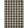 Gingham Canvas Black Vinyl Floorcloth