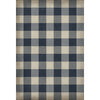 Gingham Canvas Blue Vinyl Floorcloth