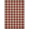 Gingham Canvas Red Vinyl Floorcloth