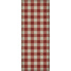 Gingham Canvas Red Vinyl Floorcloth