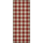 Gingham Canvas Red Vinyl Floorcloth