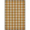 Gingham Canvas Yellow Vinyl Floorcloth