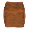 Braker Leather Pouf