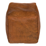 Braker Leather Pouf