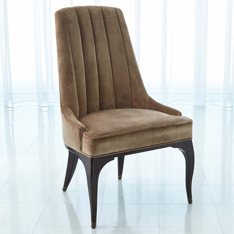 Global Views Channel Tufted Dining Chair