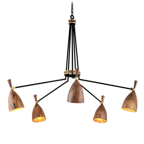 Martyn Lawrence Bullard x Corbett Lighting Utopia 5-Light Chandelier