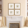 Jardine Fountains I Framed Art Set of 4