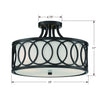 Libby Langdon for Crystorama Graham Semi Flush Ceiling Mount