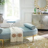 Jonathan Adler Sunburst Gold Hand Knotted Round Rug