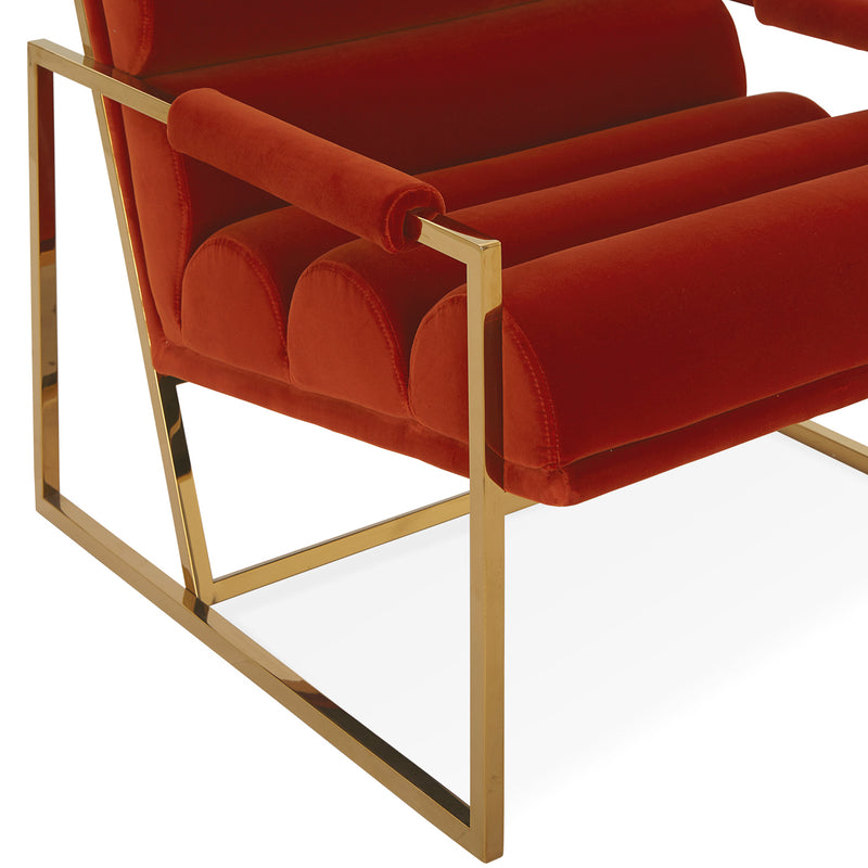 Jonathan Adler Channeled Goldfinger Lounge Chair