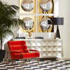 Jonathan Adler Channeled Goldfinger Lounge Chair