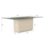 A.R.T. Furniture Cotiere Glass Top Rectangular Dining Table