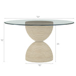 A.R.T. Furniture Cotiere Glass Top Round Dining Table