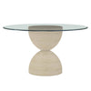 A.R.T. Furniture Cotiere Glass Top Round Dining Table