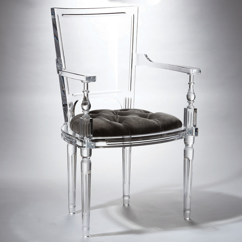 Global Views Marilyn Acrylic Arm Chair