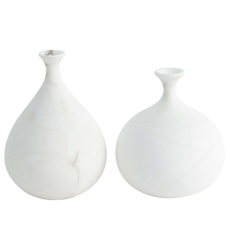 Global Views Alabaster Teardrop Vase