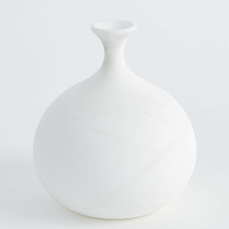 Global Views Alabaster Teardrop Vase