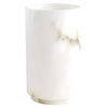 Global Views Alabaster Cylinder Vase