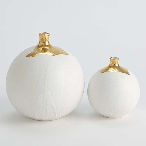 Global Views Dipped Golden Sphere Vase