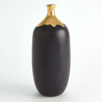 Global Views Dipped Golden Cylinder Vase