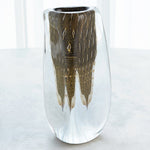 Global Views Triangular Bubbled Vase