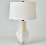 Global Views Alabaster Square Urn Lamp