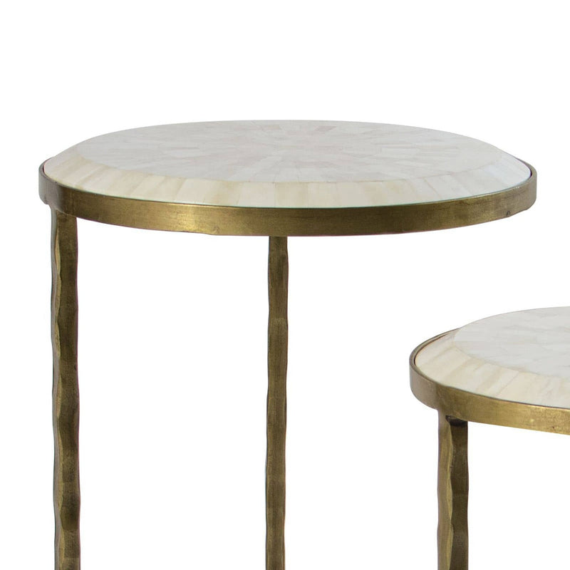 Regina Andrew Bone Veneer Nesting Table Set