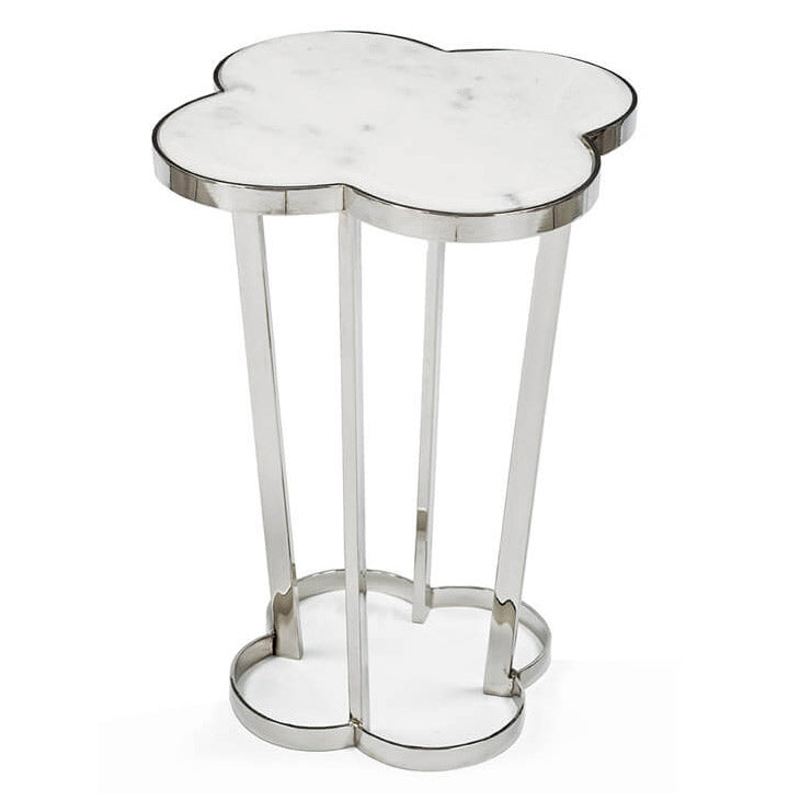 Regina Andrew Clover Polished Nickel Side Table