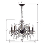 Crystorama Butler 5-Light Chandelier