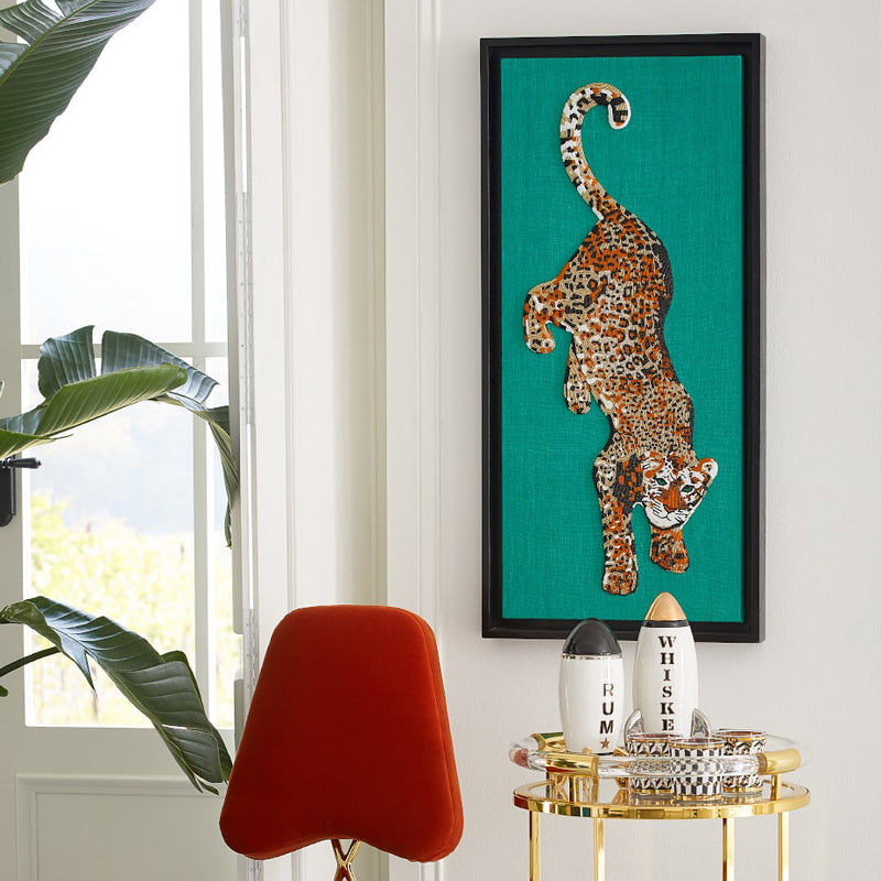 Jonathan Adler Leopard Beaded Wall Art