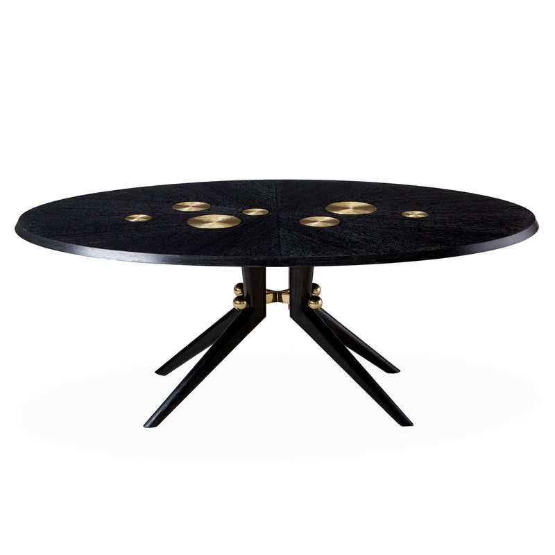 Jonathan Adler Trocadero Ebonized Oak Dining Table