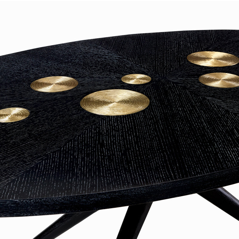 Jonathan Adler Trocadero Ebonized Oak Dining Table